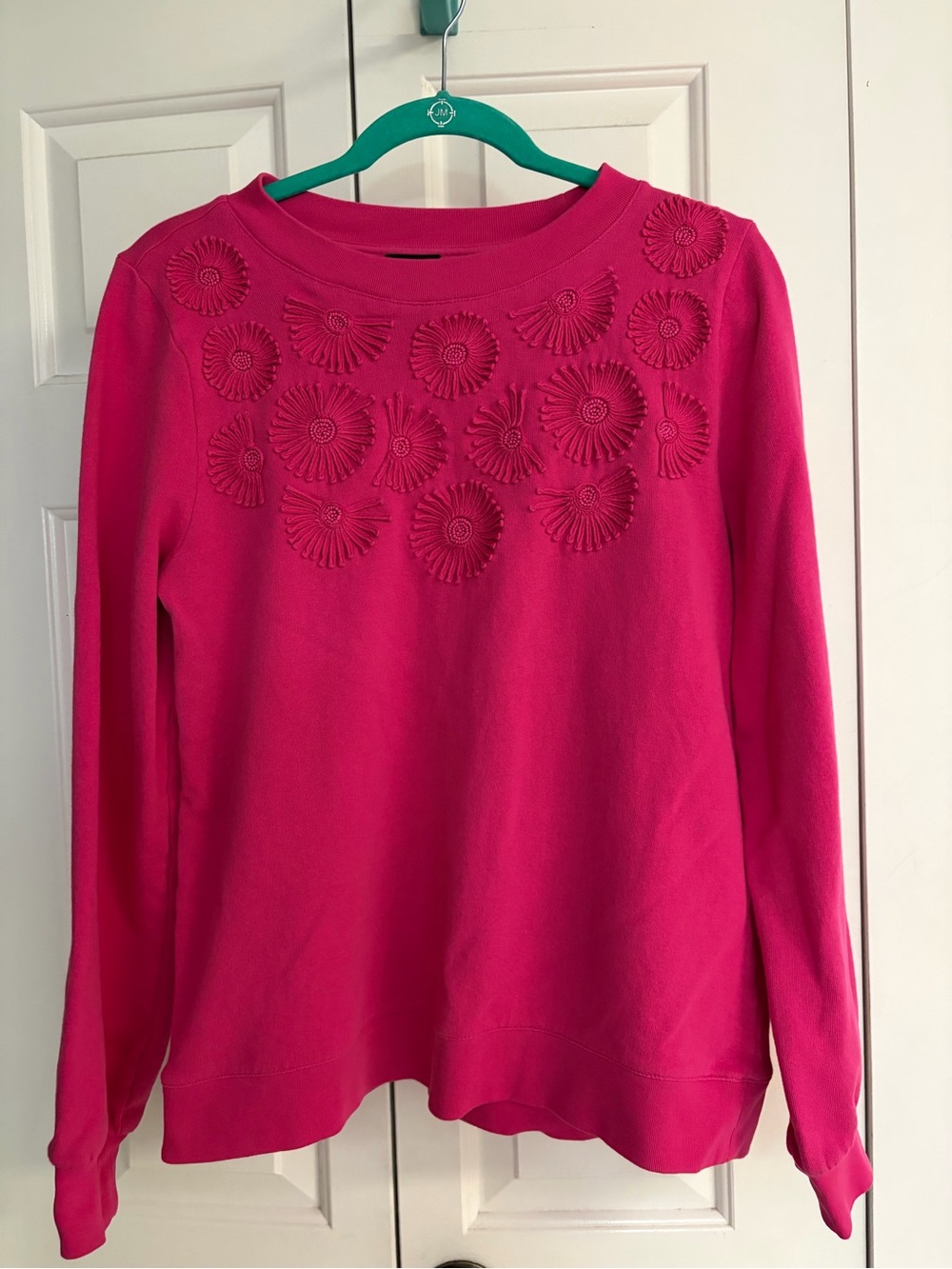 Women’s Pink Embroidered Crewneck sweatshirt